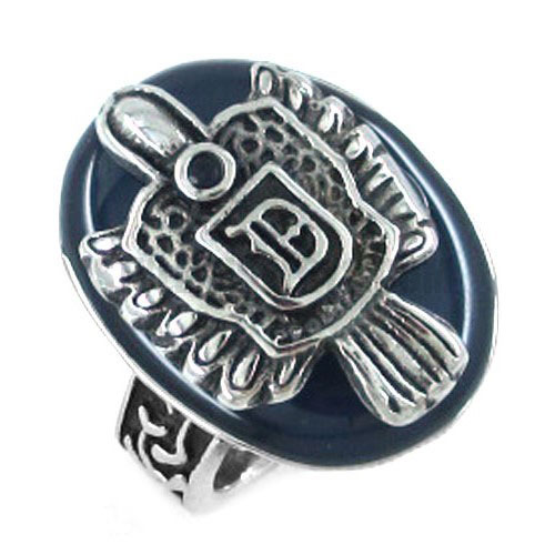 Stainless Steel Ring Stone Ring SWR0214 - Click Image to Close